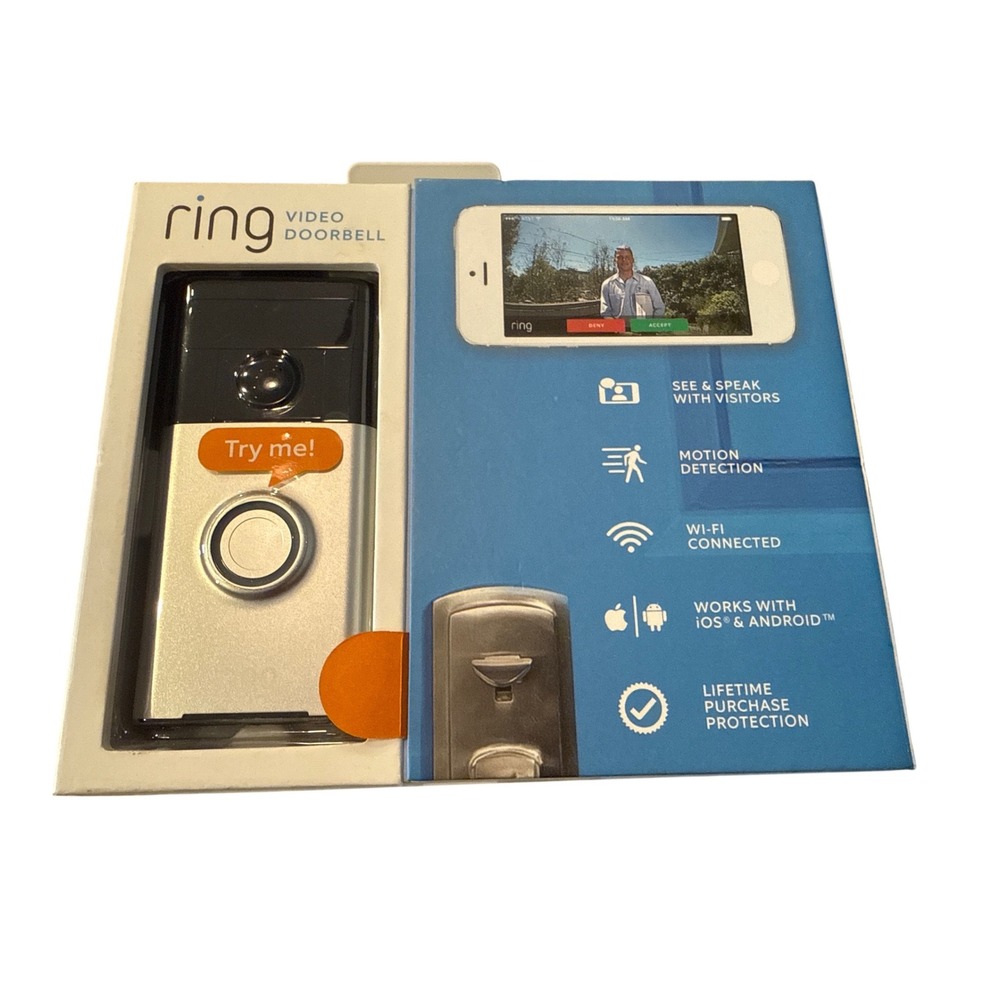 Ring Video Doorbell Smart Home Security Camera WiFi Connected Motion Detection4c